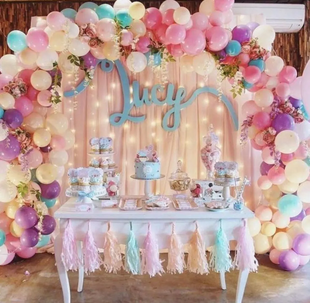 Sur Pinterest Décoration ballon anniversaire fille pour organiser une fête géniale