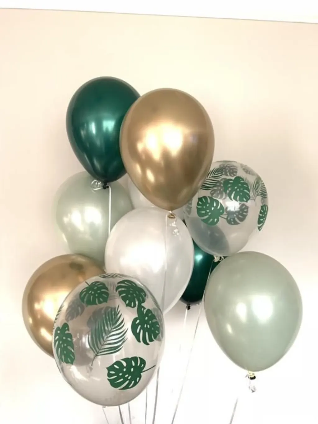 Sur Pinterest Sage Green Balloons Tropical Wedding Decor Green and Gold | Etsy