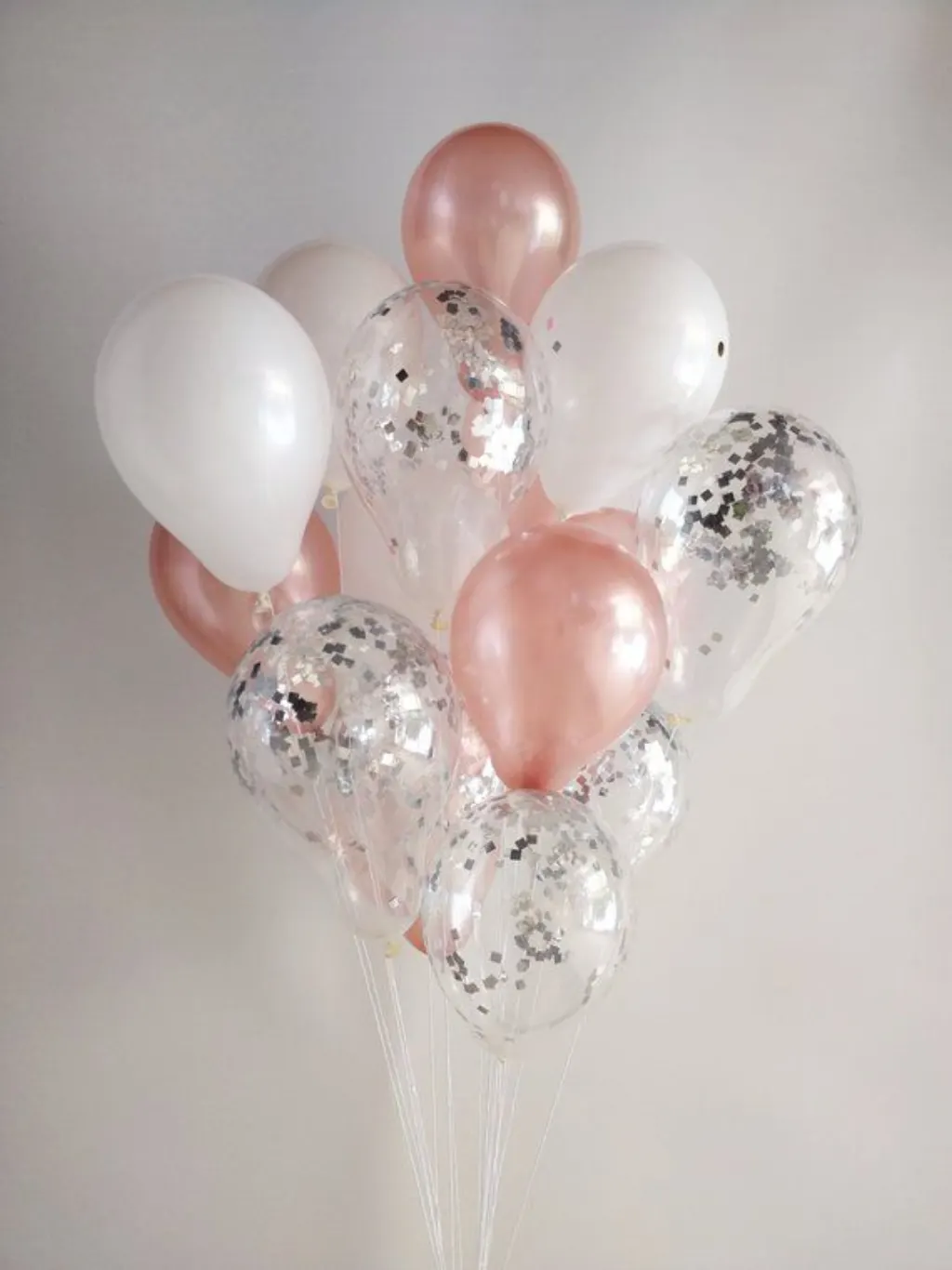 Sur Pinterest Rose Gold White Silver Confetti Rose Gold Balloons/ Confetti Balloons/ Hen doBalloon Bouquet set Balloon Garland 21st Birthday 30th