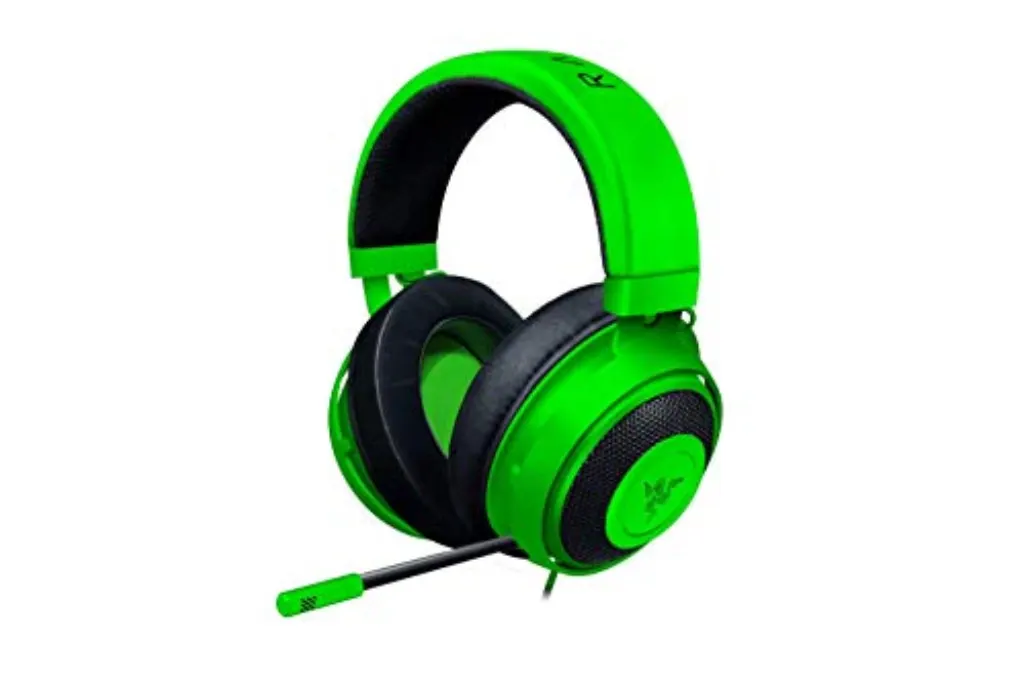 Razer Kraken Gaming Headset 2019: Cadre en aluminium léger - Micro annuleur de bruit rétractable - pour PC, Xbox, PS4, Nintendo Switch - Vert