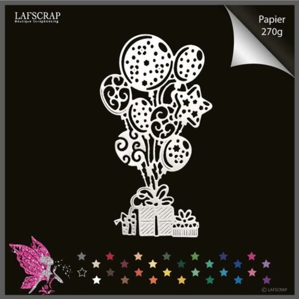 Sur Pinterest 1 découpe scrapbooking ballon anniversaire, cadeau noeud, fête