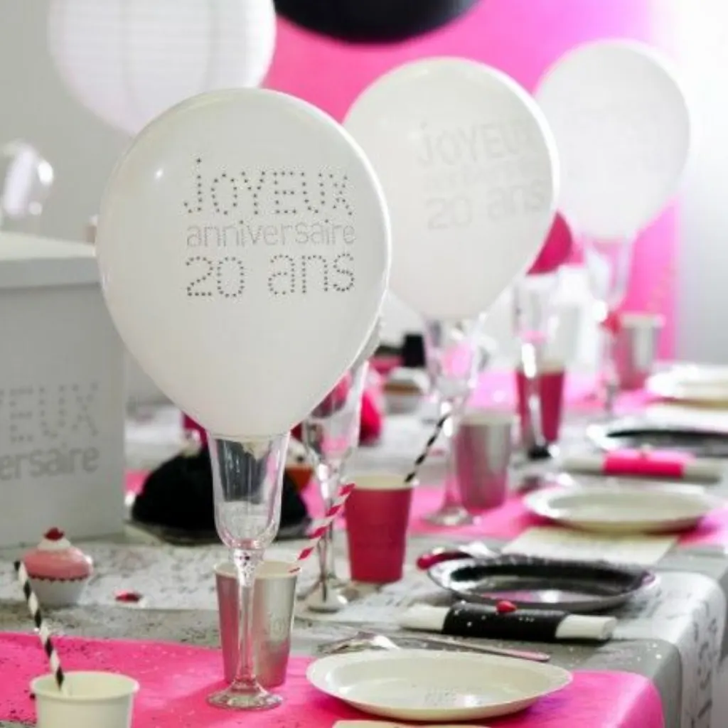 Sur Pinterest 8 Ballons Anniversaire 20 ans