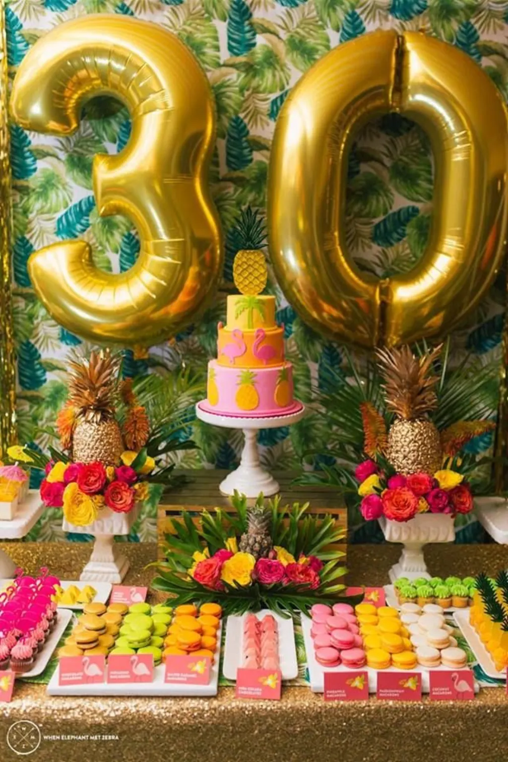 Sur Pinterest Celebrate Un anniversaire tropical (avec un peu de Reine des Neiges