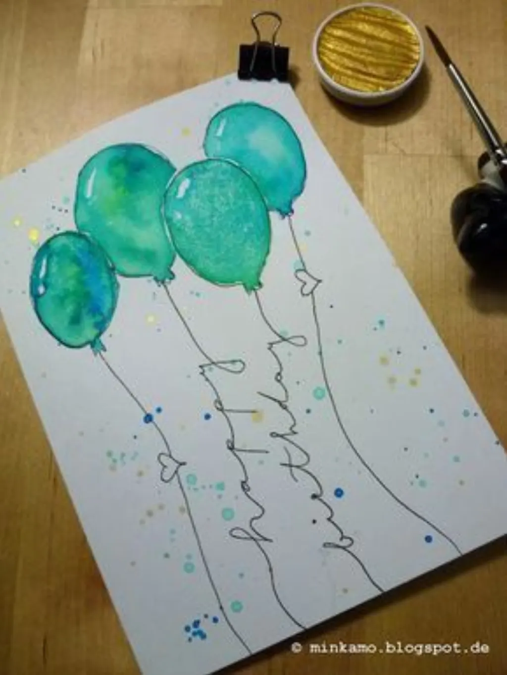 Sur Pinterest Birthday Card / Birthday Card / watercolor / watercolor