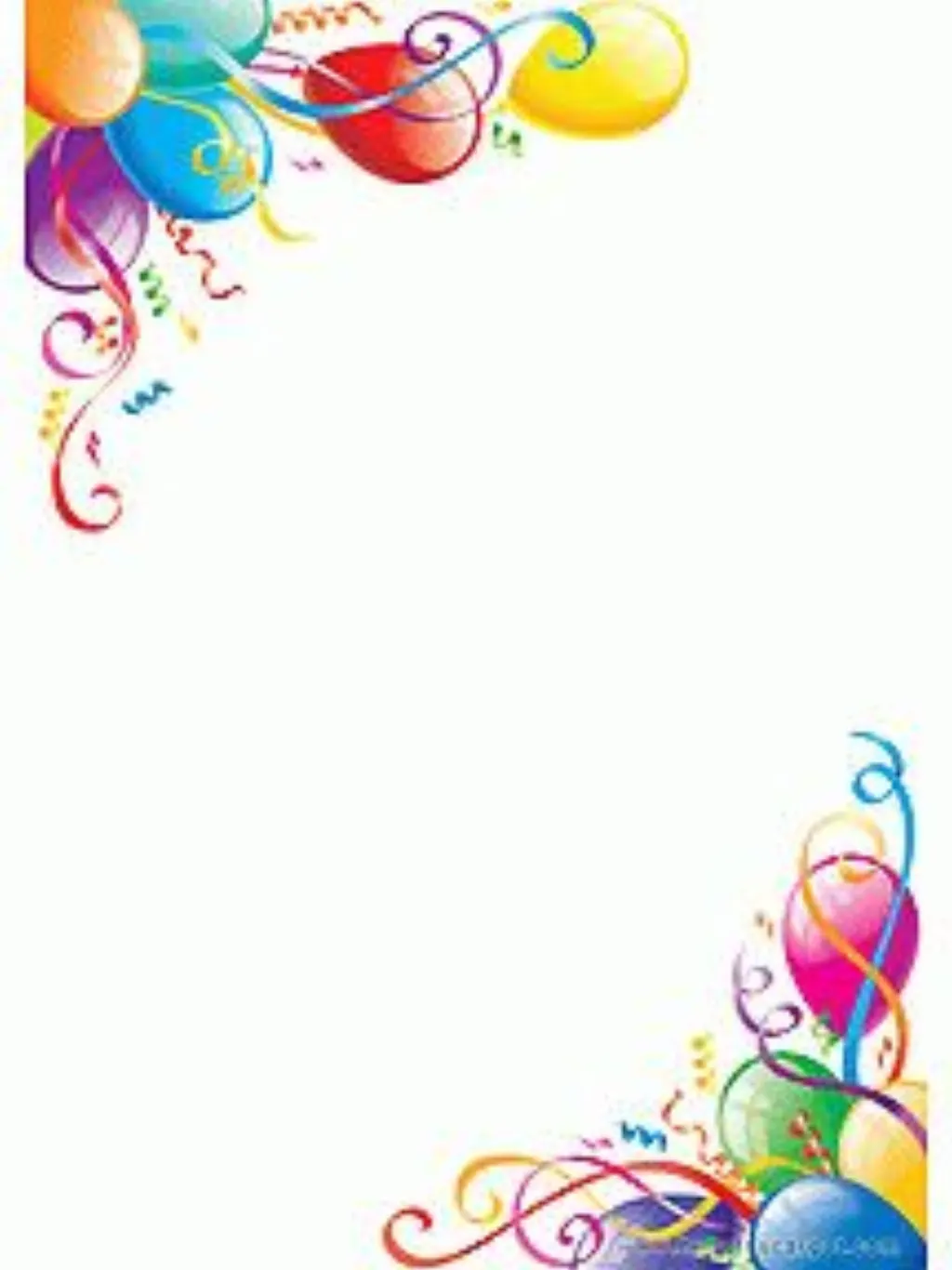 Sur Pinterest Papier à lettre décoré de jolis ballons d’anniversaire, à imprimer