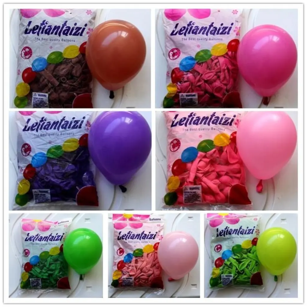 Sur Pinterest US $4.7 5% OFF|100pcsThickened standard colors round Latex balloon