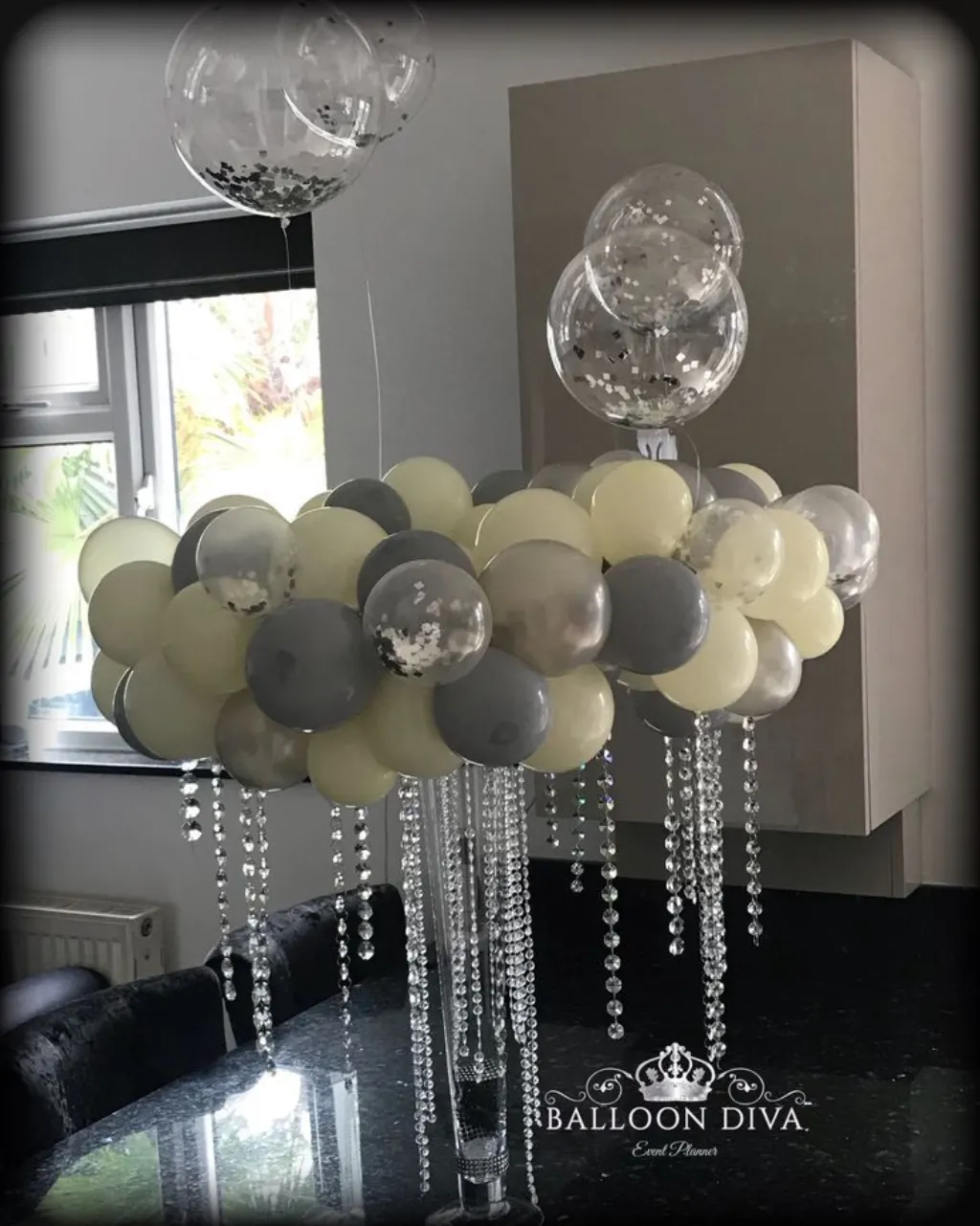 Sur Pinterest Balloon Centrepiece