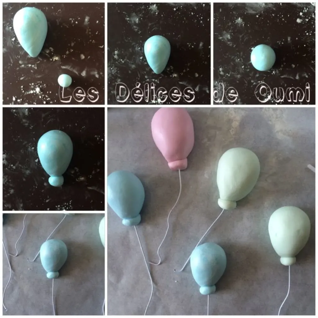 Sur Pinterest Tutoriel ballon de baudruche en pâte à sucre by me
