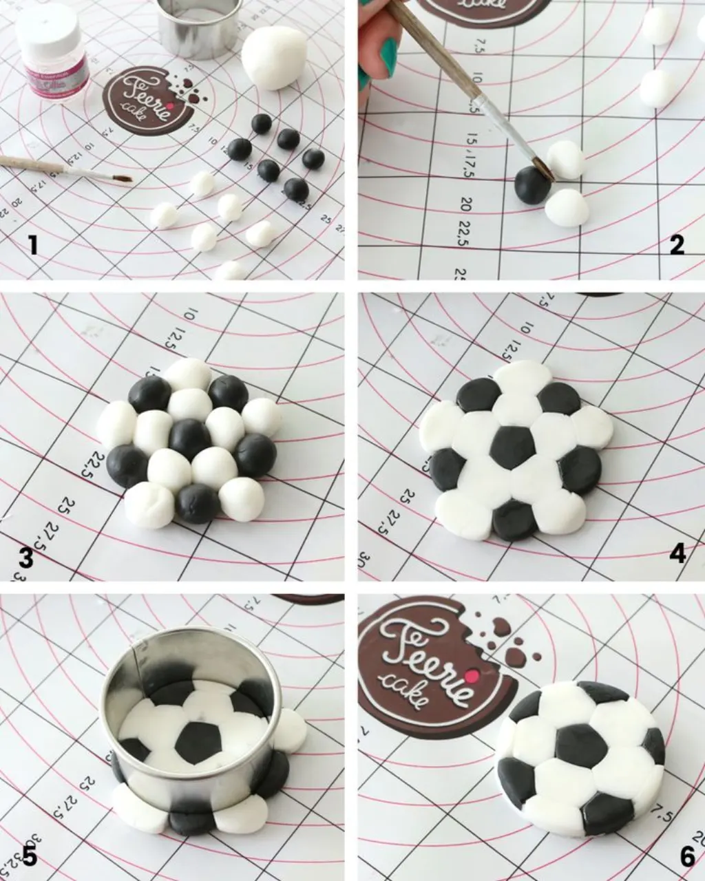Sur Pinterest Tutoriels : Toppers cupcakes foot et sucettes ballons de foot
