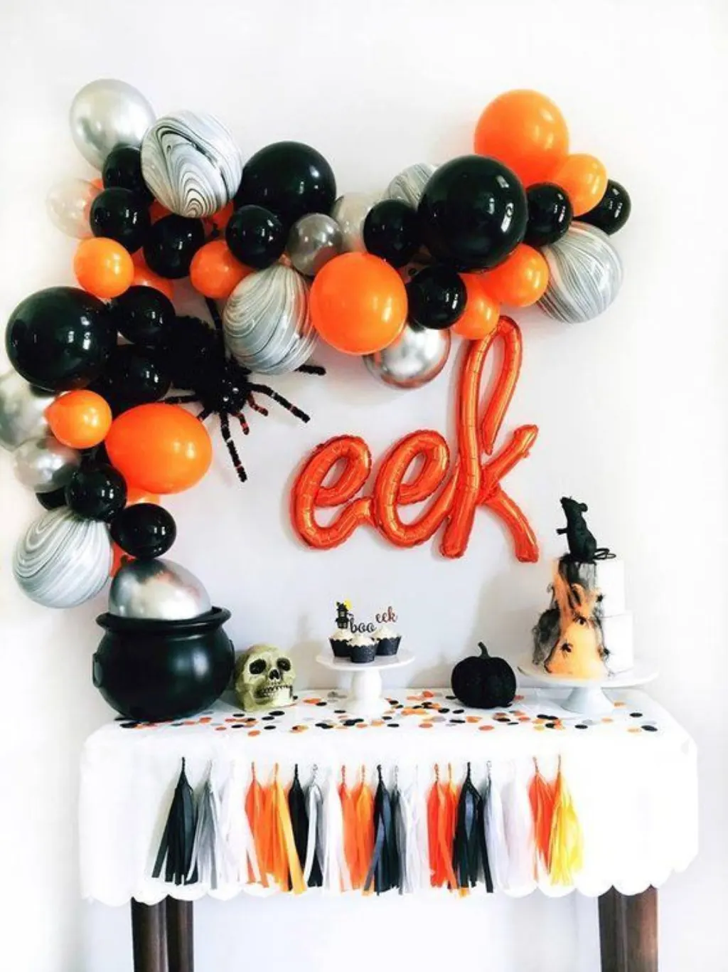 Sur Pinterest Halloween Backdrop – Halloween Balloon Garland – Halloween Party Decor