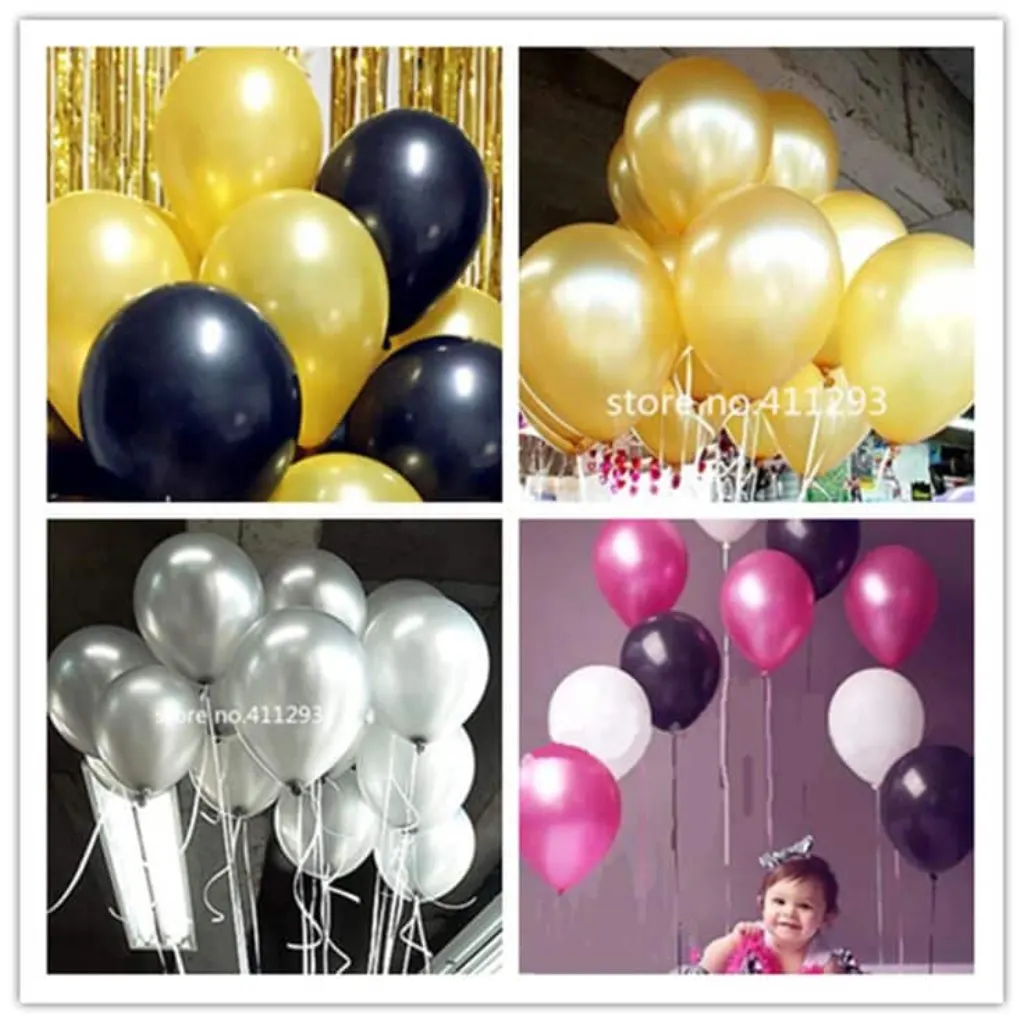 Sur Pinterest 20 teile/los Metallic ballons Perle Luftballons hochzeit ballon