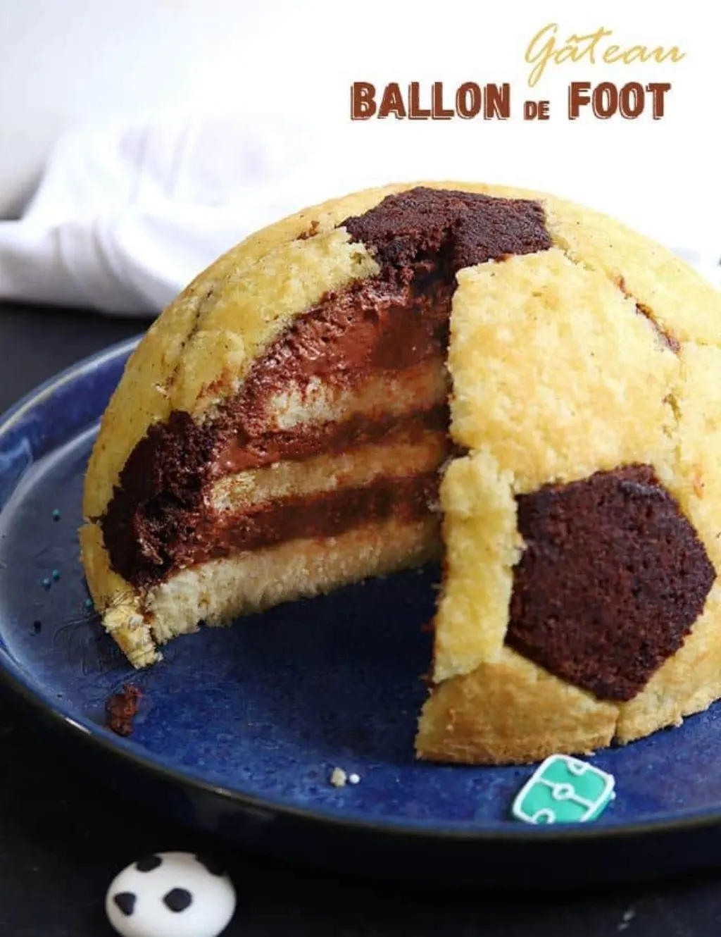 Sur Pinterest Gâteau ballon de foot au chocolat !