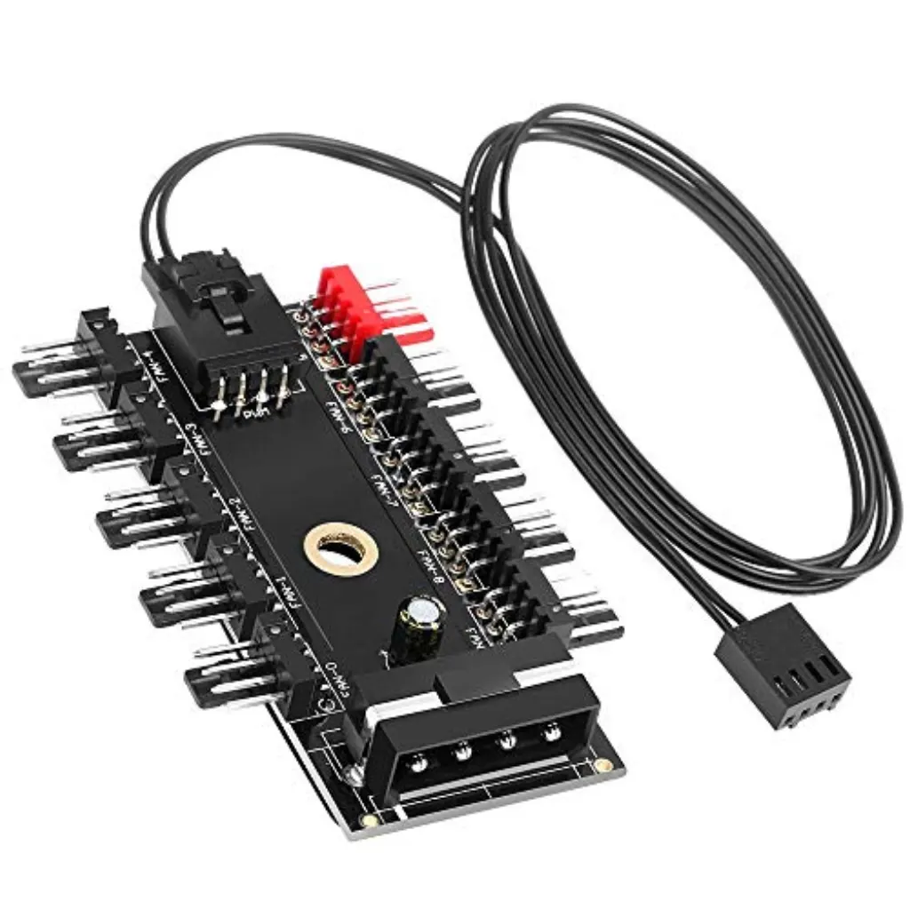 Contrôleur Molex du moyeu de ventilateur d'unité centrale de refroidissement d'unité centrale de ventilateur de PC d'électop