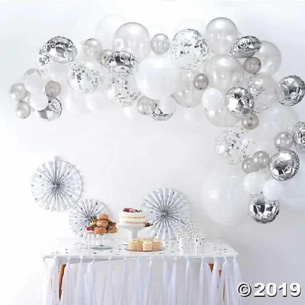 Sur Pinterest Ginger Ray Silver Balloon Arch Kit