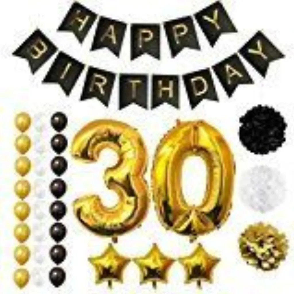 Sur Pinterest Ballons Happy Birthday 30ème Anniversaire, Fournitures & Décorations