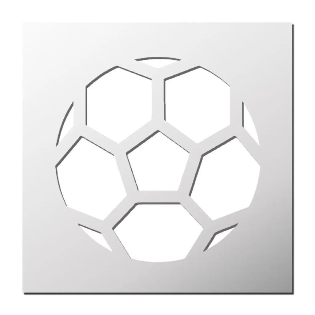 Sur Pinterest Pochoir Ballon de Foot