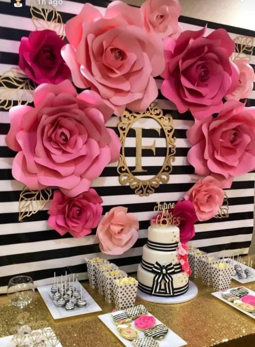 Sur Pinterest This listing is for 11 Kate Spade inspired flowers for a backdrop.