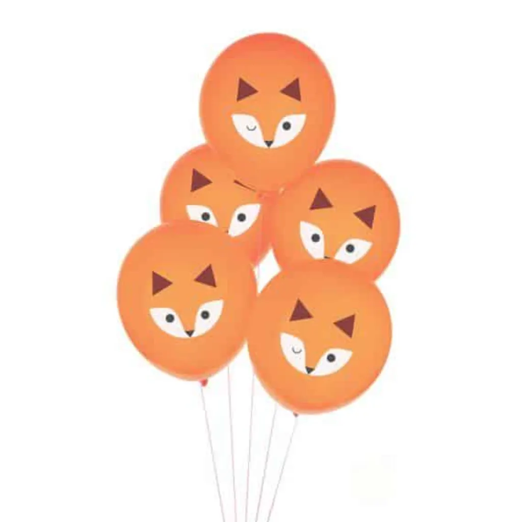 Sur Pinterest Fox Balloons – Woodland Baby Shower Decorations, Fox Birthday, Fox
