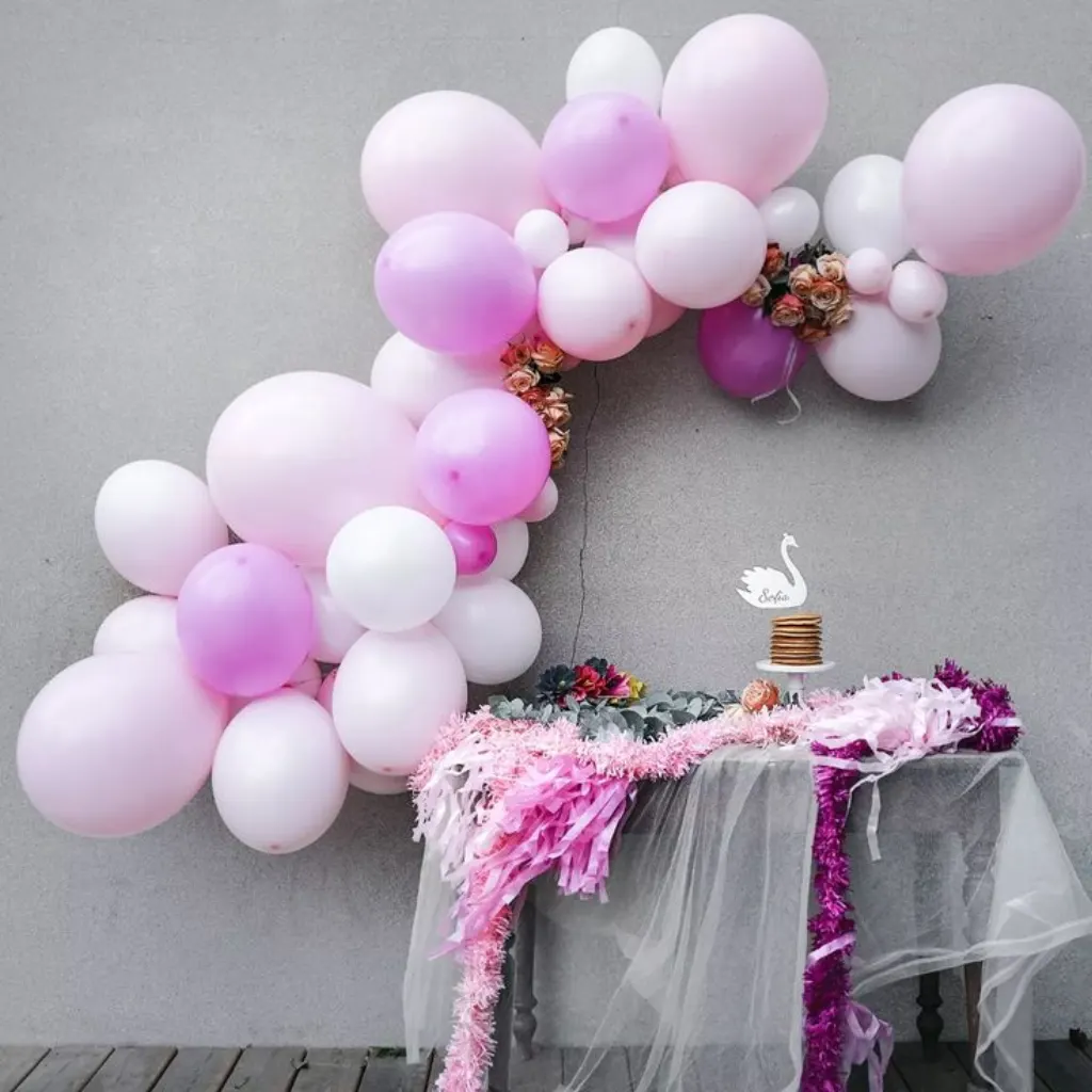 Sur Pinterest Guirlande de ballons rose