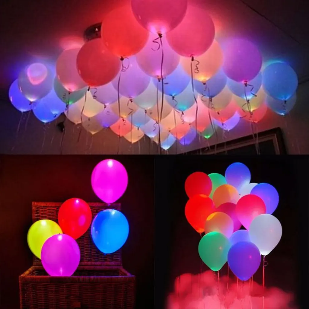 Sur Pinterest 50x Luminous LED Balloons Birthday Wedding Party Deco Club Light